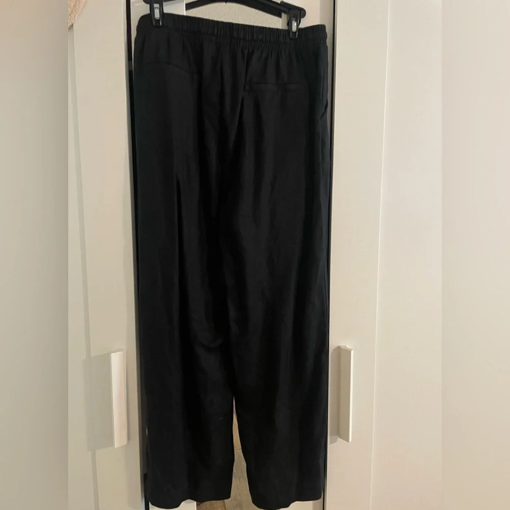 Joie Black Linen Pants Sz. L - Picture 7 of 9